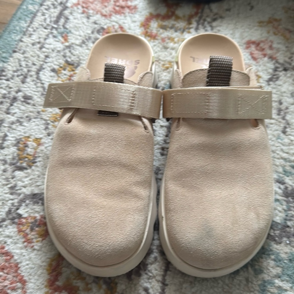 Sorel Viibe mule clog worn 2x